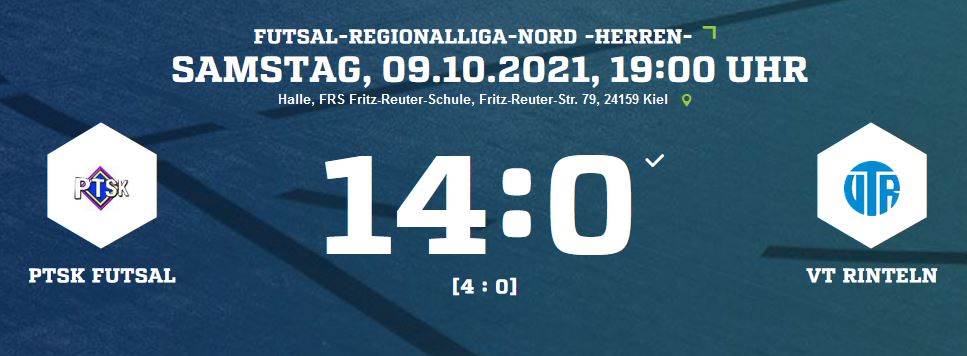 2. Spieltag Sparta Futsal HSC gegen VT Rinteln